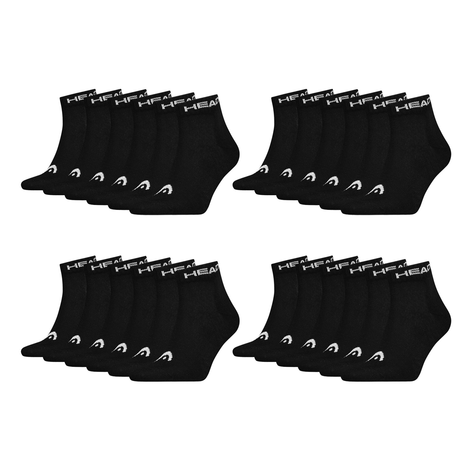 12 Paar HEAD Herren Damen Quarter Socken Sportsocken All Sports Training Socks 12 Paar HEAD Herren Damen Quarter Socken Sportsocken All Sports Training Socks