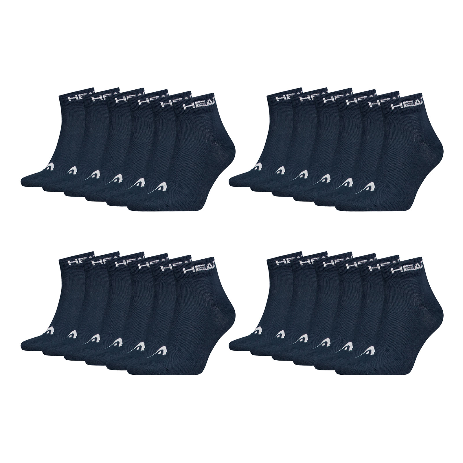 12 Paar HEAD Herren Damen Quarter Socken Sportsocken All Sports Training Socks 12 Paar HEAD Herren Damen Quarter Socken Sportsocken All Sports Training Socks