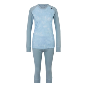 -174453 blue stripe print / frozen blue