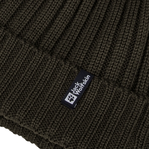 Jack Wolfskin Damen Herren Unisex Mütze Strickmütze Rib Knit Beanie - Bild 2 Jack Wolfskin Damen Herren Unisex Mütze Strickmütze Rib Knit Beanie - Bild 2