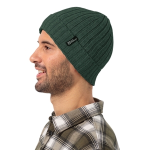 Jack Wolfskin Damen Herren Unisex Mütze Strickmütze Rib Knit Beanie - Bild 1 Jack Wolfskin Damen Herren Unisex Mütze Strickmütze Rib Knit Beanie - Bild 1