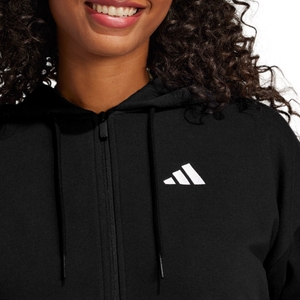 Adidas Damen SweatjackeTrainingsjacke Essentials 3-Streifen French Terry Kapuzenjacke - Bild 4