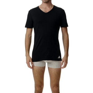 2er Pack Adidas Herren Shirt Unterziehshirt V-Neck T-Shirt Active Flex Cotton - Bild 3