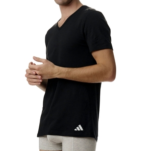 2er Pack Adidas Herren Shirt Unterziehshirt V-Neck T-Shirt Active Flex Cotton - Bild 2