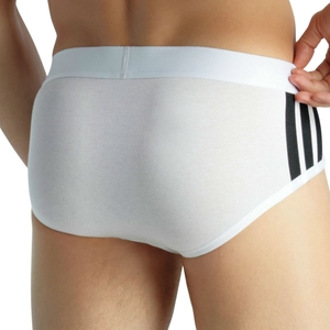 2er Pack Adidas Herren Slip Unterhosen Brief Active Flex Cotton 3-Stripes - Bild 4 2er Pack Adidas Herren Slip Unterhosen Brief Active Flex Cotton 3-Stripes - Bild 4