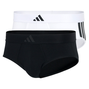 2er Pack Adidas Herren Slip Unterhosen Brief Active Flex Cotton 3-Stripes - Bild 0 2er Pack Adidas Herren Slip Unterhosen Brief Active Flex Cotton 3-Stripes