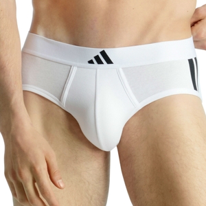 2er Pack Adidas Herren Slip Unterhosen Brief Active Flex Cotton 3-Stripes - Bild 1 2er Pack Adidas Herren Slip Unterhosen Brief Active Flex Cotton 3-Stripes - Bild 1