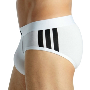 2er Pack Adidas Herren Slip Unterhosen Brief Active Flex Cotton 3-Stripes - Bild 3 2er Pack Adidas Herren Slip Unterhosen Brief Active Flex Cotton 3-Stripes - Bild 3
