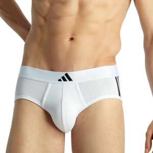 2er Pack Adidas Herren Slip Unterhosen Brief Active Flex Cotton 3-Stripes - Bild 2 2er Pack Adidas Herren Slip Unterhosen Brief Active Flex Cotton 3-Stripes - Bild 2