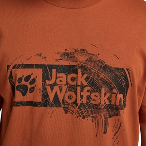 Jack Wolfskin Herren T-Shirt Kurzarmshirt Oberteil Brand T M - Bild 5 Jack Wolfskin Herren T-Shirt Kurzarmshirt Oberteil Brand T M - Bild 5