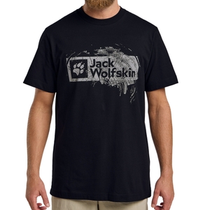 Jack Wolfskin Herren T-Shirt Kurzarmshirt Oberteil Brand T M - Bild 2 Jack Wolfskin Herren T-Shirt Kurzarmshirt Oberteil Brand T M - Bild 2