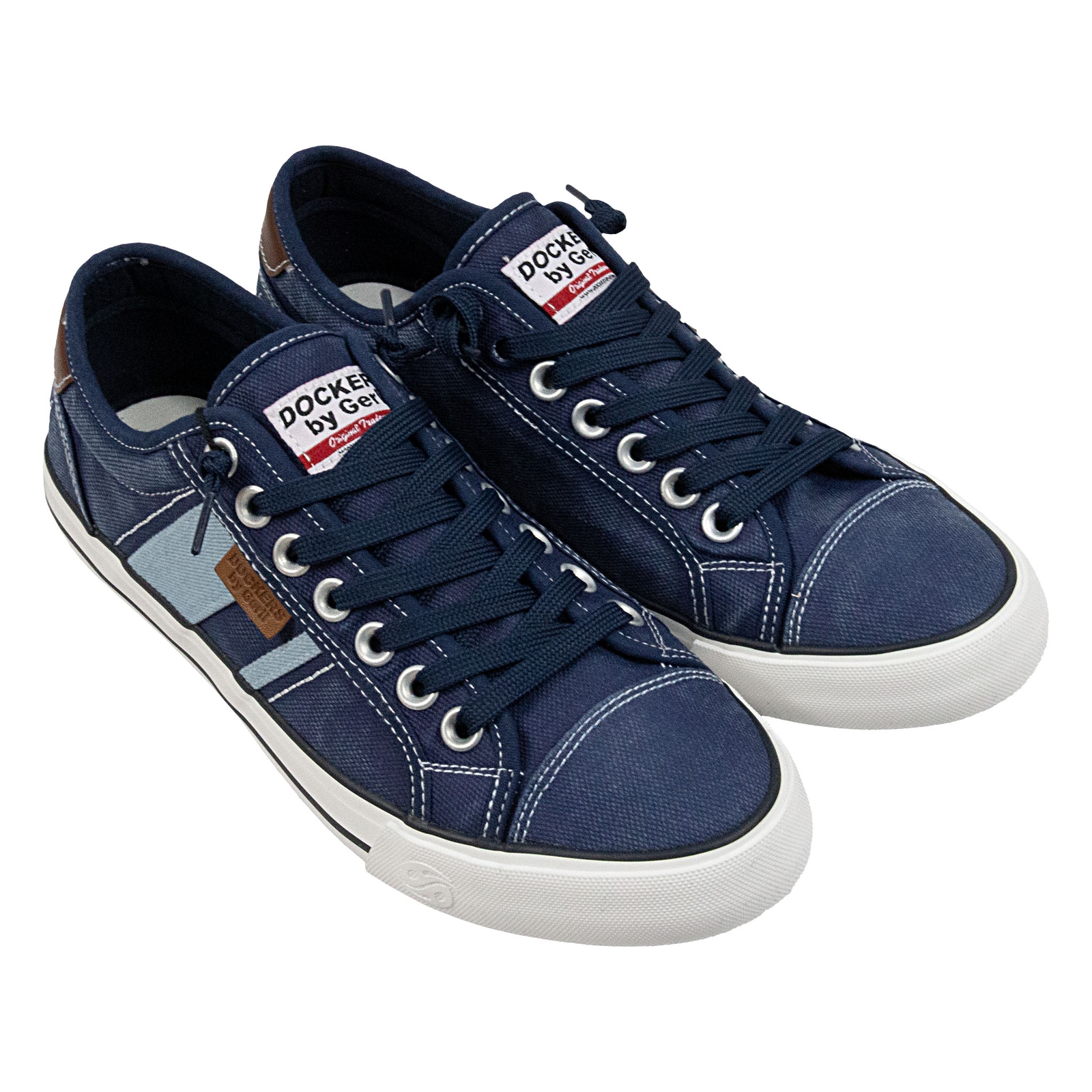 Dockers by Gerli Herren Schuhe Low-Top Sneaker Washed Canvas Dockers by Gerli Herren Schuhe Low-Top Sneaker Washed Canvas