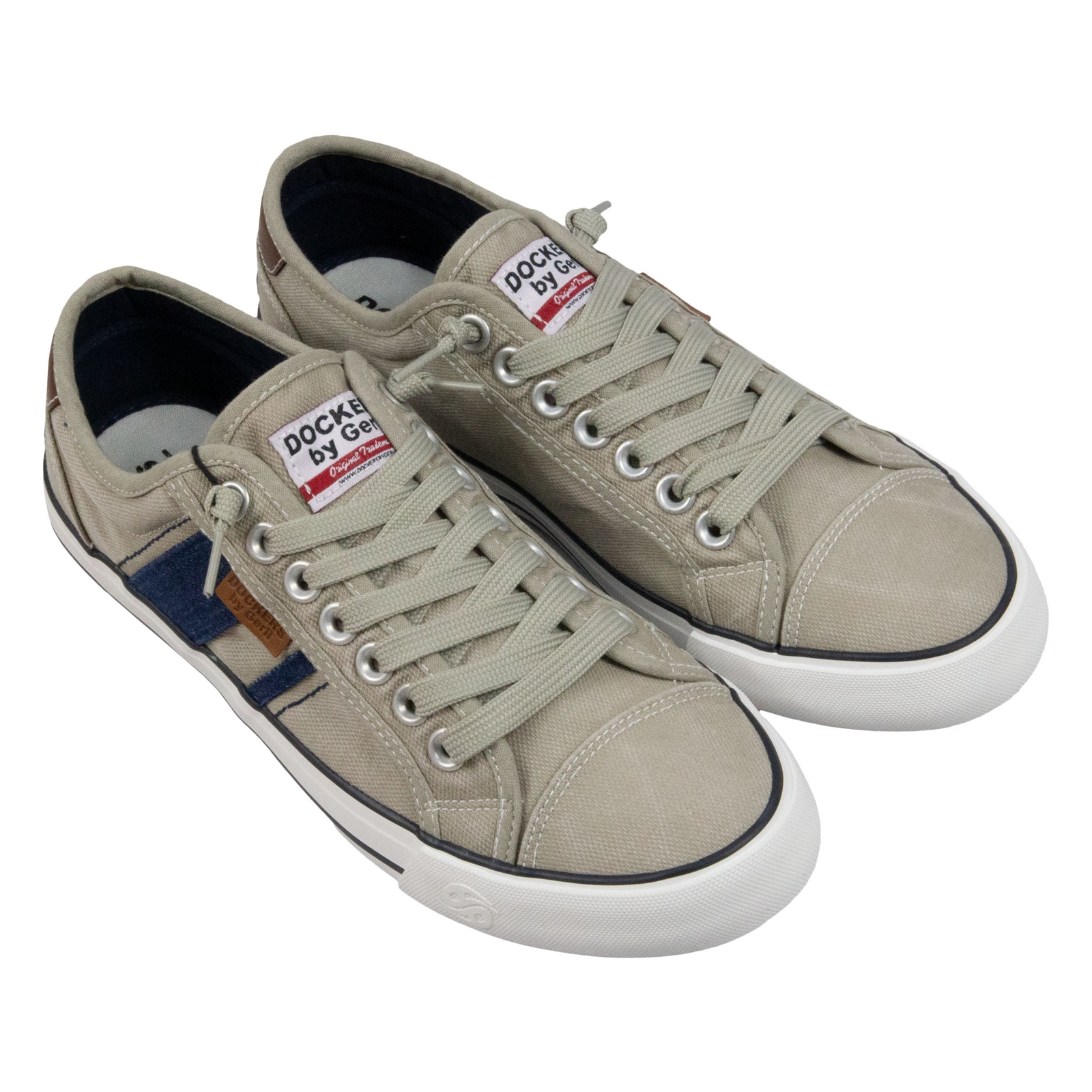 Dockers by Gerli Herren Schuhe Low-Top Sneaker Washed Canvas Dockers by Gerli Herren Schuhe Low-Top Sneaker Washed Canvas