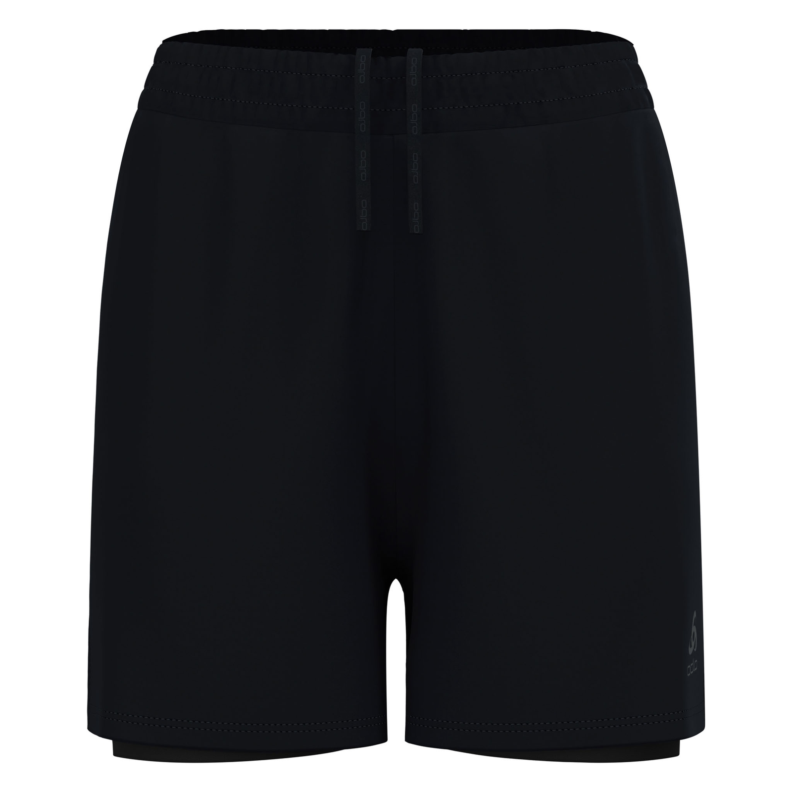 Odlo Damen kurze Laufhose Trainingshose Sporthose 2-in1 Short Essentials 4 Inch Odlo Damen kurze Laufhose Trainingshose Sporthose 2-in1 Short Essentials 4 Inch
