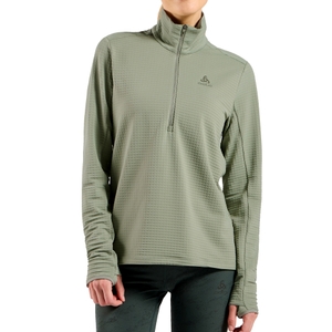 Odlo Damen Funktionsshirt Midlayer Half Zip Laufshirt Essential Thermal - Bild 3 Odlo Damen Funktionsshirt Midlayer Half Zip Laufshirt Essential Thermal - Bild 3