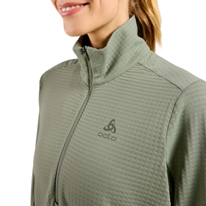 Odlo Damen Funktionsshirt Midlayer Half Zip Laufshirt Essential Thermal - Bild 5 Odlo Damen Funktionsshirt Midlayer Half Zip Laufshirt Essential Thermal - Bild 5