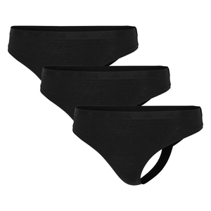 3er Pack Adidas Damen String Thong Tanga Stringtanga Low Rise Thong - Bild 0 3er Pack Adidas Damen String Thong Tanga Stringtanga Low Rise Thong