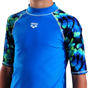 Arena Kinder Badeshirt UV-Shirt Surfshirt Rash Vest S/S Allover - Bild 4 Arena Kinder Badeshirt UV-Shirt Surfshirt Rash Vest S/S Allover - Bild 4