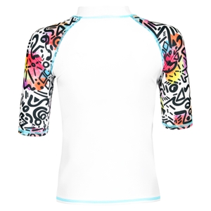 Arena Kinder Badeshirt UV-Shirt Surfshirt Rash Vest S/S Allover - Bild 2 Arena Kinder Badeshirt UV-Shirt Surfshirt Rash Vest S/S Allover - Bild 2