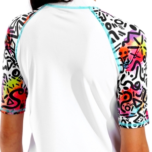 Arena Kinder Badeshirt UV-Shirt Surfshirt Rash Vest S/S Allover - Bild 5 Arena Kinder Badeshirt UV-Shirt Surfshirt Rash Vest S/S Allover - Bild 5