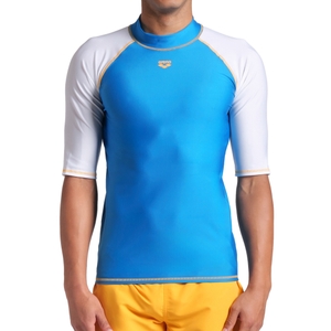 Arena Herren Badeshirt UV-Shirt Surfshirt Kurzarmshirt Rash Vest S/S Graphic - Bild 3