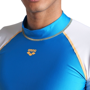 Arena Herren Badeshirt UV-Shirt Surfshirt Kurzarmshirt Rash Vest S/S Graphic - Bild 5