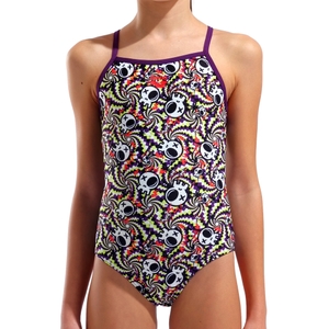 Arena Mädchen Badeanzug Swimsuit Einteiler Schwimmanzug Fun Skulls Lightdrop - Bild 3 Arena Mädchen Badeanzug Swimsuit Einteiler Schwimmanzug Fun Skulls Lightdrop - Bild 3