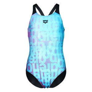 Arena Mädchen Badeanzug Swimsuit Einteiler Schwimmanzug Multi Colours Swimsuit V Back