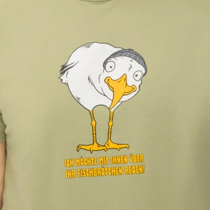 Derbe Herren Rundhalsshirt Kurzarmshirt T-Shirt Brötchenmöwe - Bild 4 Derbe Herren Rundhalsshirt Kurzarmshirt T-Shirt Brötchenmöwe - Bild 4