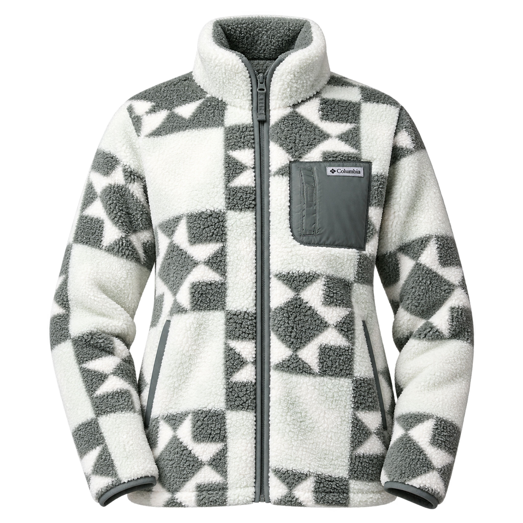 Columbia Damen Fleecejacke Midlayerjacke West Bend Print Full Zip II Columbia Damen Fleecejacke Midlayerjacke West Bend Print Full Zip II