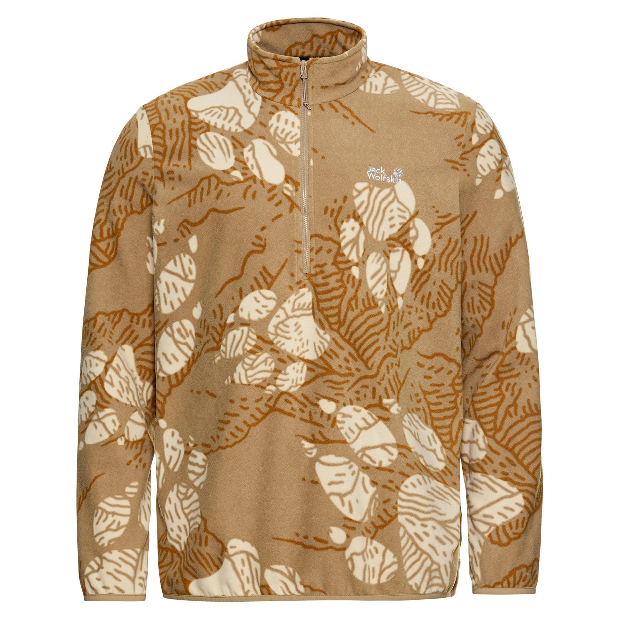 Jack Wolfskin Herren Fleecepullover Midlayer Paw Era 100 Print Half Zip Jack Wolfskin Herren Fleecepullover Midlayer Paw Era 100 Print Half Zip