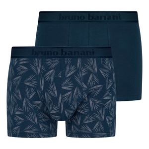 -3263 blau / grau print // dunkelblau