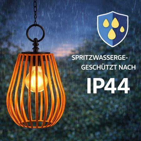 Formano 3er Set Solar Windlichter – 23 Cm, LED, Metall, Mit Dämmerungssensor & Akku, IP44 – Hängend Mit