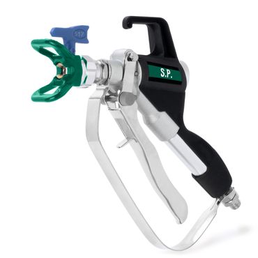 BAUTEC Airless-Spritzpistole für Spritzspachtel, Farben & Lacke » bis zu 248 Bar » Anschluss G 1/4“ » 4-Finger-Abzug