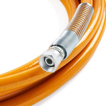 BAUTEC Airless Hochdruckschlauch für Farbsprühgerät » 15 Meter » 250 bar » Anschluss G 1/2 Zoll » DN13 » Heavy Duty