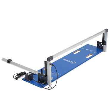 BAUTEC Styroporschneider GAZELLE 2 » Tischgerät mit 200 Watt » Set inkl. 10 Schneidedrähte, Gerüsthalterung, Fußschalter, Schleifraspel, 6 Styrogrips