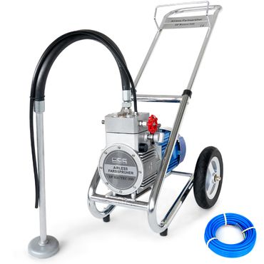 BAUTEC Airless Farbsprühgerät mit Membranpumpe » ALL-IN-ONE SET » 1.500 Watt » 2HP » bis 4 Liter/min » Farbsprühsystem