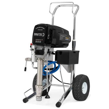 BAUTEC Airless Farbsprühgerät 384 mit elektrischer Kolbenpumpe » 4.000 Watt » bis 6,3 l/min » optimal für Spritzspachtel