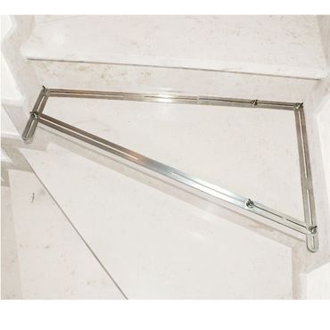 BAUTEC Winkelschablone inkl. Rundungselement » Profi-Set 4 » 69-tlg. » Treppen-Schablone » Treppenlehre