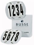 Busse - Startnummern oval mit Tasche 3 & 4 stellig - NEU