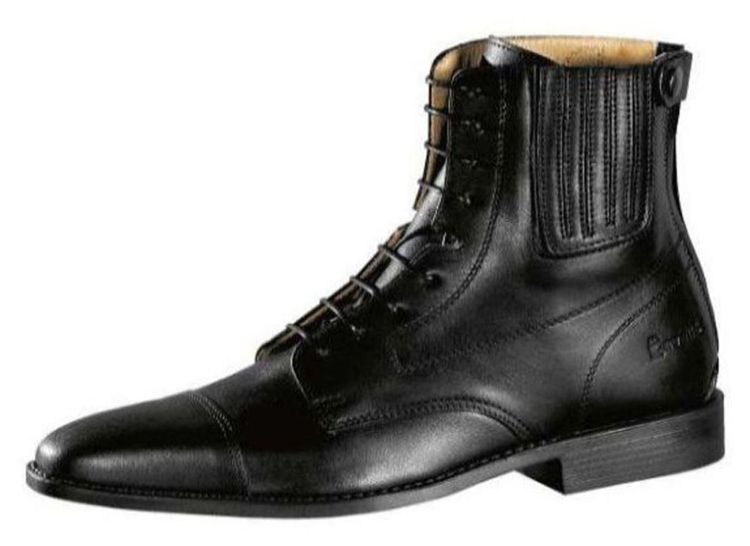 Cavallo Paddock Comfort Leder-Schnürr-Stiefelette schwarz