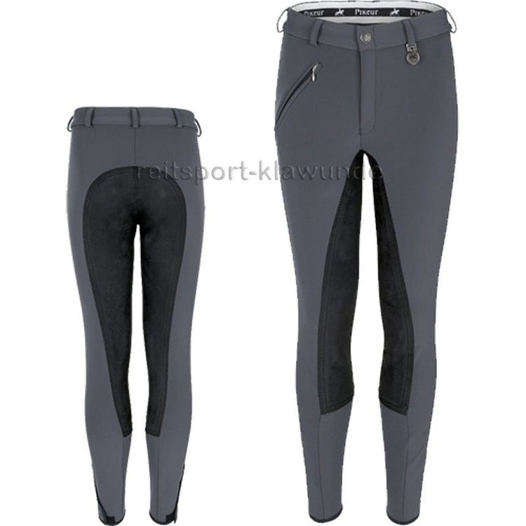 Pikeur Reithose Lugana anthrazit, Besatz schwarz (310-8277)