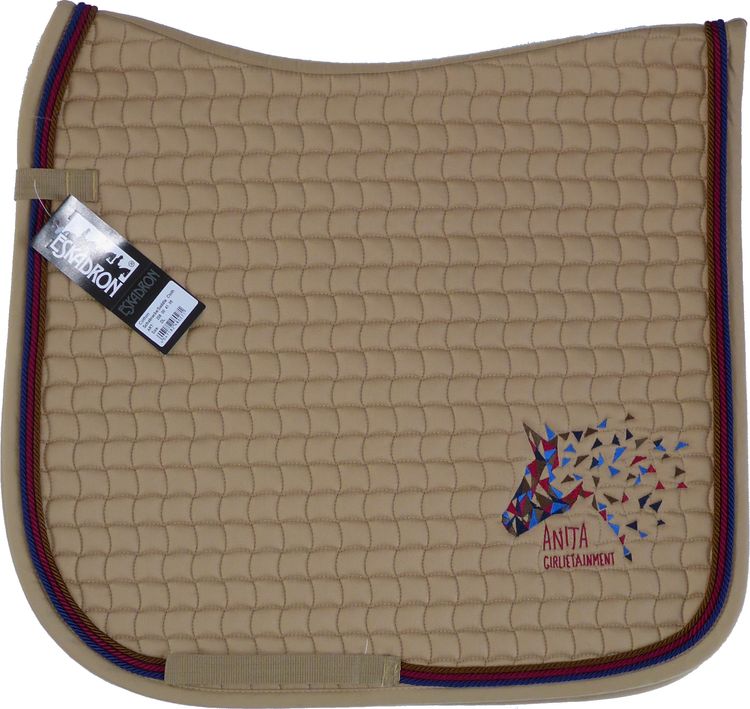 Eskadron Schabracke in caramel mit 3fach Kordel classic indigo
