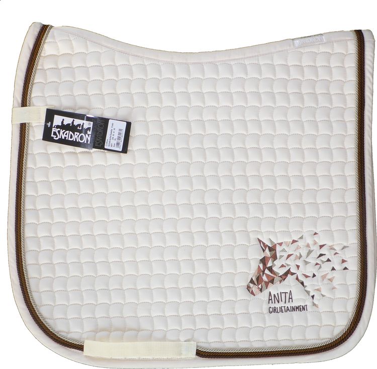 Eskadron Schabracke in creme mit 3fach Kordel choco splash