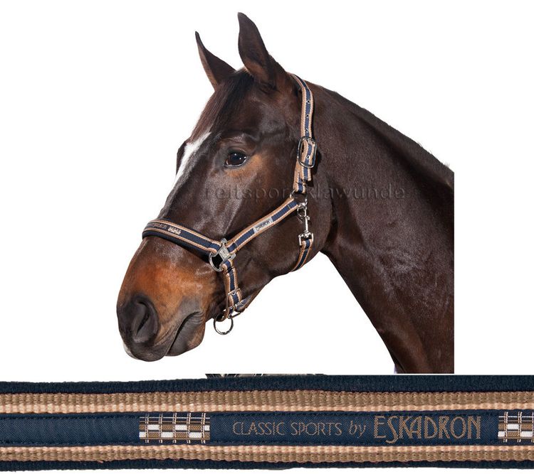 ESKADRON Dornschnallen Halfter in navy-lightnougat-nougat