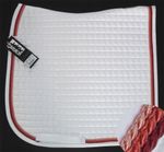 Neu ESKADRON Cotton Schabracke weiß, 3fach Kordel raspberry-pink-lachs viele Gr.