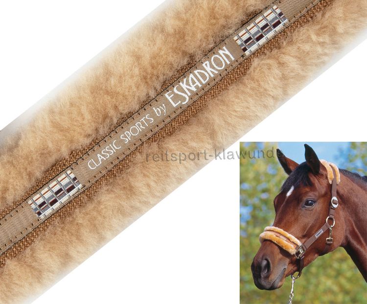 ESKADRON Lammfell-Halfter (Schiebe) in cognac