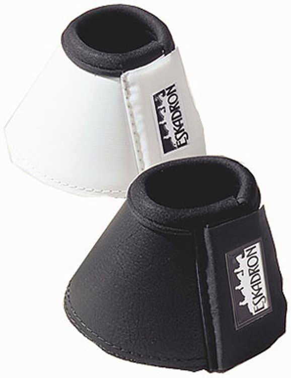 Eskadron Kunstleder Sprungglocken schwarz mit altem Logo