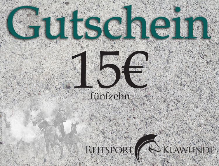 Geschenkgutschein 15 Euro