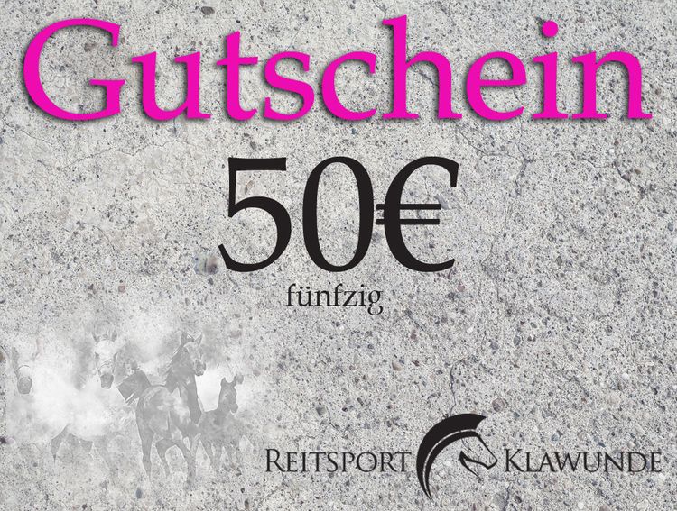 Geschenkgutschein 50 Euro